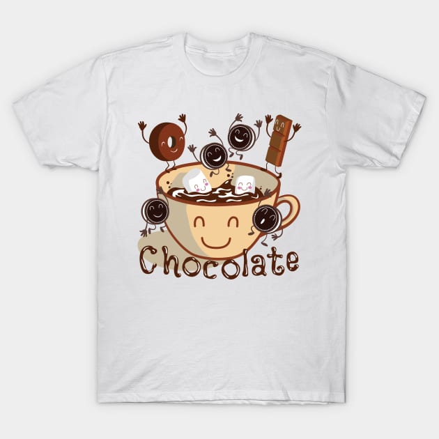 Hot Chocolate time! T-Shirt by Plushism